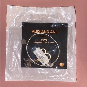 Alex and Ani Love Charm Bangle
